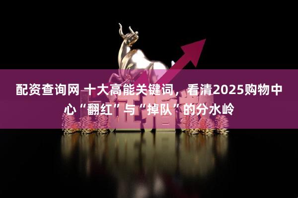 配资查询网 十大高能关键词，看清2025购物中心“翻红”与“掉队”的分水岭